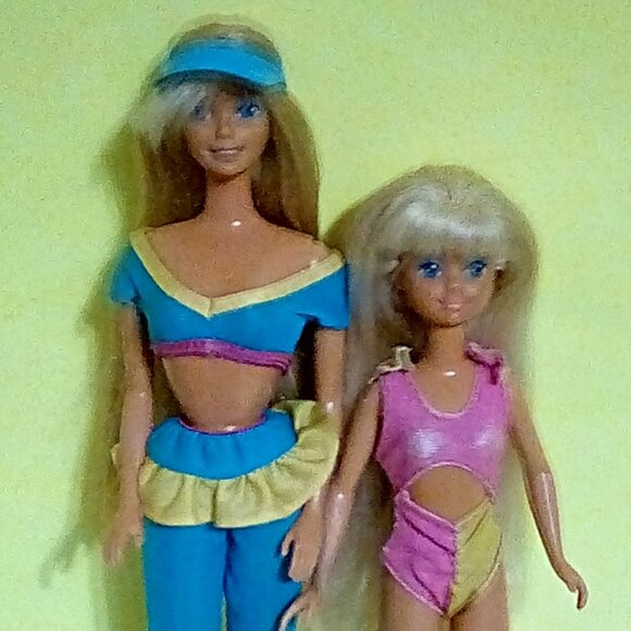 Barbie & skipper dolls beach wet & wild cool mix - Picture 1 of 11